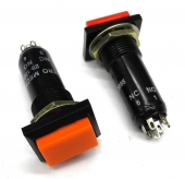 2 Electro Mech 29-150 NO/NC 2 Pole Illuminated Moment Switches, Red Amber Cap. SW