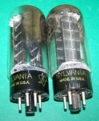 2 Vintage Sylvania 5U4GB Rectifier Tubes. Satisfaction Guaranteed. Lot O4 T5