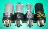 4 Vintage RCA/Assorted Label 6K6 Power Tubes. Satisfaction Guaranteed. Lot F9. T6