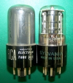 Pair of Vintage RCA & Sylvania 6K6 Power Tubes. Satisfaction Guaranteed. O6 TP