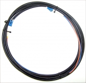 12 Foot LC-LC Fiber Optic Cable Duplex Single Mode Indoor-Outdoor Riser Rated. FI