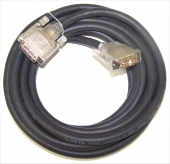 New Premium U.S. Made 15' DVI Cable, Low Attenuation, Metal Connector Shells.