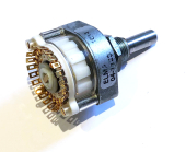 Elma 04-1133 1-Pole Gold Rotary Switch 3/8 Bushing 1/4 Shaft, 2-24 Positions. SE