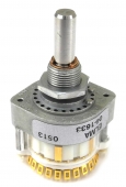 New Elma 04-1633 6-Pole 3-Position Make Before Break Gold Contact Rotary Switch. SE