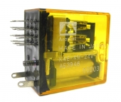 Aromat Gas Filled K4E-4M-24V-1 24VDC Coil 4PDT 2 Amp Make Before Break Relay. RL