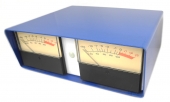 Desktop Enclosure With Stereo +4 Trimmable VU Meters, 1/4" TRS Jacks At Rear. VU