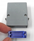 New 25-Pin Male Honda MR-25M Honda Connector w/Hood, For Otari Recorders. CA