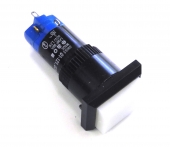 New EAO 01-121.025 Momentary 1 Pole DPST Illuminated Switch w/White Button. ES