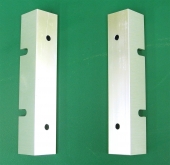 TWO Silver Grained Rack Ears For Early UREI UA Teletronix LA-2A Limiters. U1