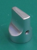 NOS Silver Wedge Knob For Focusrite Products, 18mm Diameter Round Skirt, 1/8" Shaft. KM