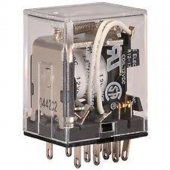 TWO Unused NTE R12-1703-12 Plug In Relays 12VDC Coil, DPDT 5 Amp 250VAC/28VDC. RL