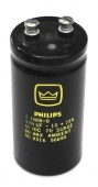 NOS Philips Crown C8433-2 9,300UF 55VDC 70V Surge Electrolytic Can Capacitor. CC