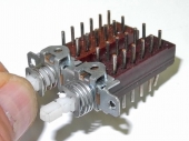 NOS Isostat Assembly w/ TWO 2-pole Alternate Action Latching switches for Neve, Trident, Etc. IS