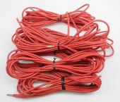 Lot SEVEN Long TT Patch Cables, Molded TT Plug One One End, Other End Cut. CG