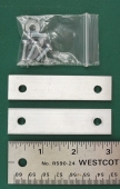 Set Of TWO Spacer Plates And Mounting Hardware For UREI LA-3A, LA-4 Etc. UN