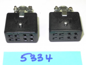 TWO NOS Unused Female Cinch Beau Jones 8-Pin In Line Cord Mount Connectors. CJ