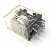 NOS Omron MY4-US 4PDT Plug In Relay, 24 VDC Coil. RL