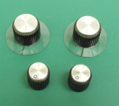 Set Of FOUR Used UREI 1176LN Input/Output And Attack/Release Knobs. UU