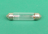 New 48V 40ma 37mm Long x 8mm Diameter Festoon Lamp, Clear Glass. L2