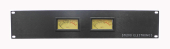 Studio Electronics Rack Mount Lighted Dual VU Meter Panel +4 Balanced XLR Inputs