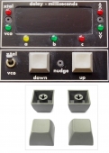 TWO Used Replacement Nudge Buttons for AMS DMX 15-80, DMX 15-80S. AC