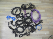 EIGHTEEN Assorted XLR Mic Microphone Cables, Misc. Lengths/Styles, Good Cond. CG