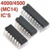 4000 and 4500 Series (MC14) CMOS Logic IC's