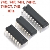 74C, 74H, 74HC, 74HCT, 74F,  74S Logic IC's