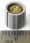 Gray tapered collet knob with black line, 14mm top...