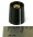 KNOB-T10/B11-125-BLK-L Black tapered collet knob w...